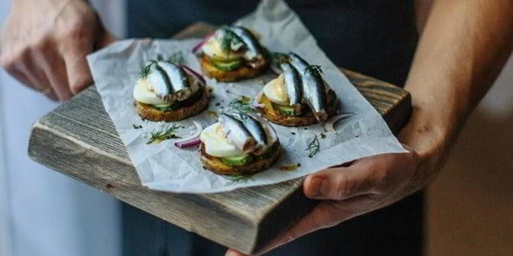 Рецепт клевых бутербродов на печеном картофеле