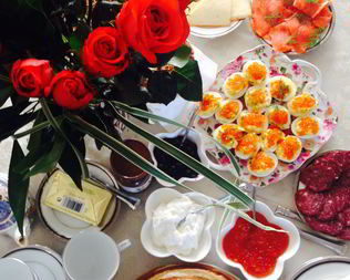 Закуски с икрой