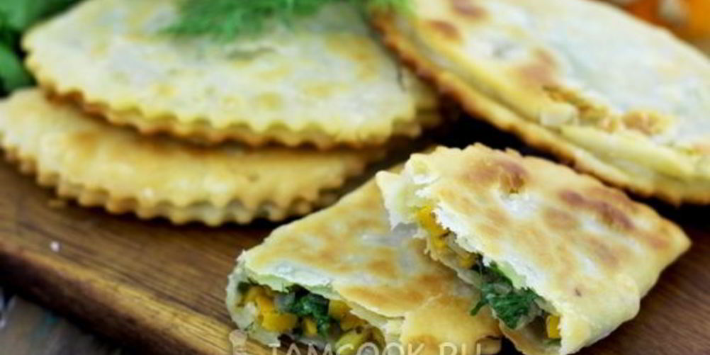 Рецепт постных чебуреков