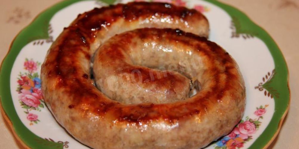 Рецепт домашней колбасы иза свинин в кишкаха