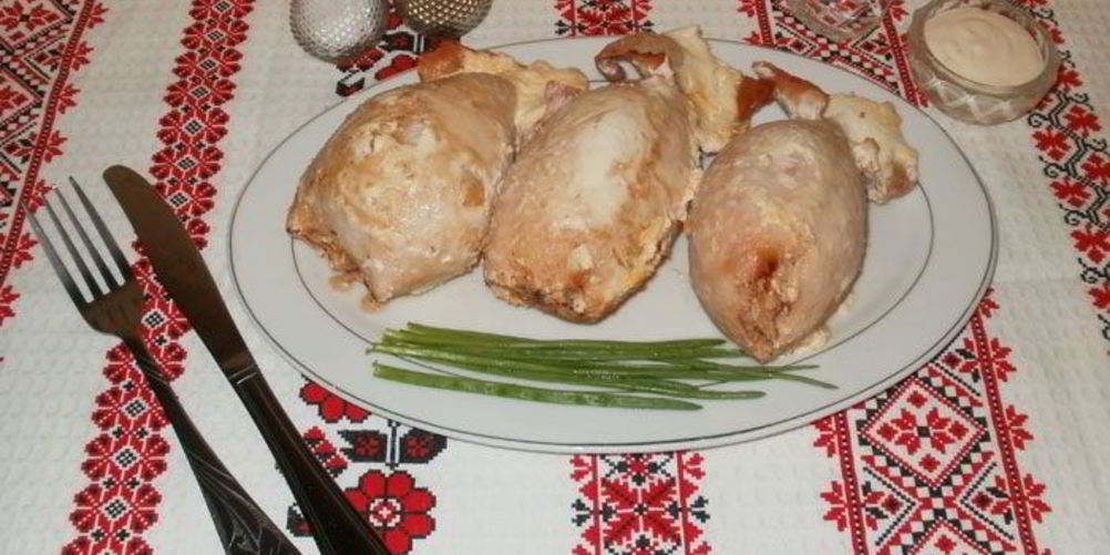 Рецепт фаршированных кальмаров с рисом и яйцом