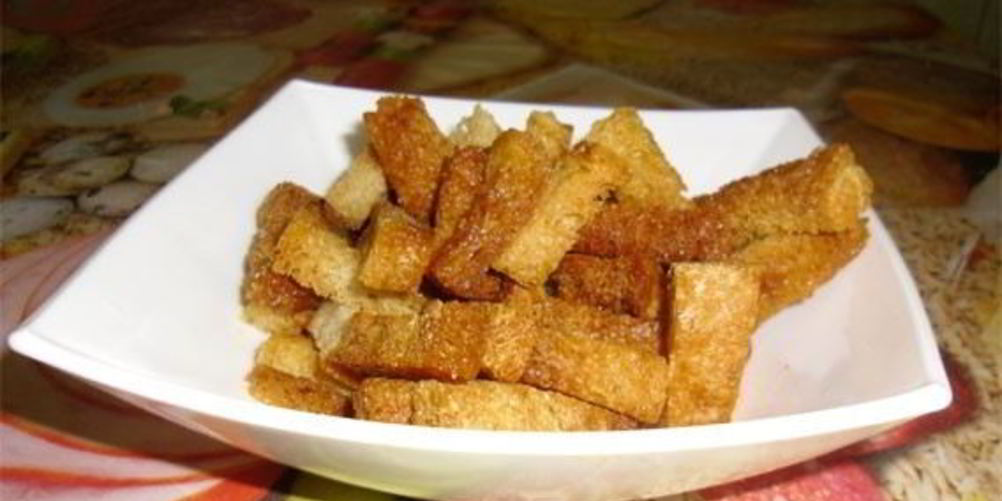 Рецепт гренков с чесноком в духовке