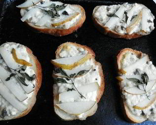 Гренки с творогом