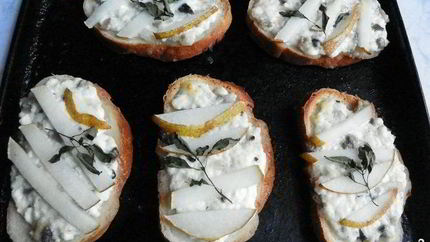 Гренки с творогом