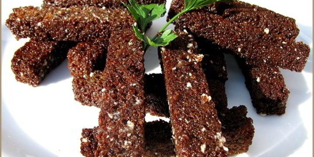 Рецепт гренков в микроволновке