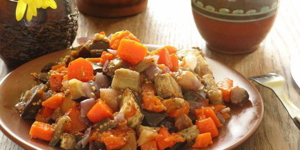 Рецепт икры из тыквы и баклажанов