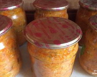 Икра кабачковая в банку