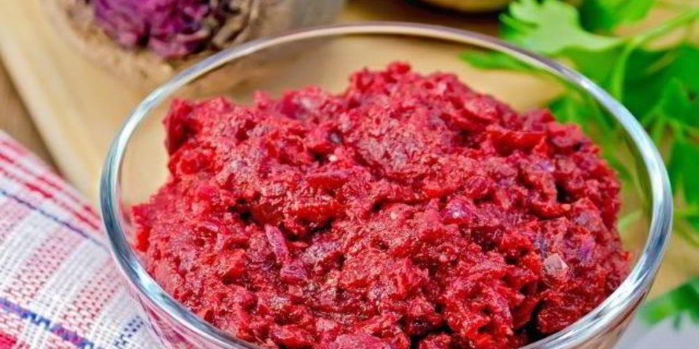 Рецепт икры свекольной с миндалем
