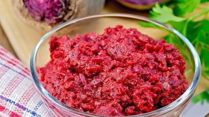 Икра свекольная с миндалем