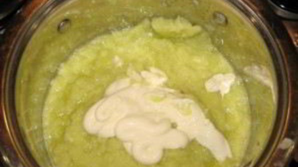 кабачковая икра с майонезом и пастой