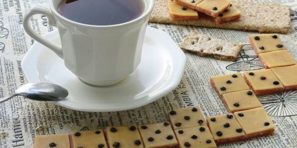 Рецепт канапе домино