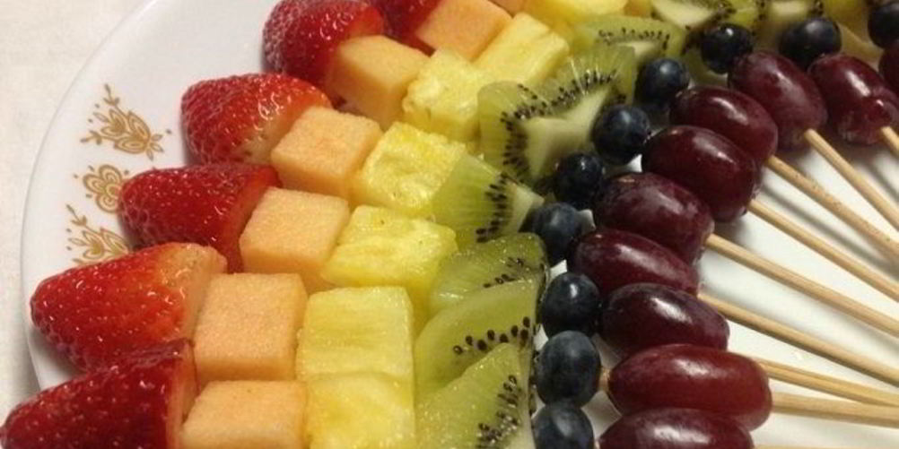 Рецепт канапе из фруктов