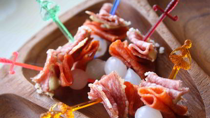 Канапе мясные