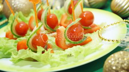 Канапе на праздничный стол Кораблики