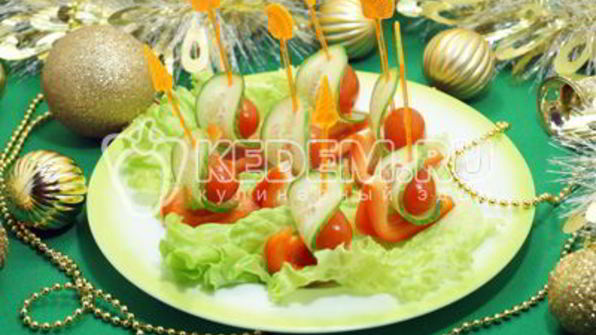 канапе на праздничный стол кораблики