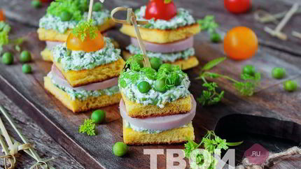 Канапе на шпажках