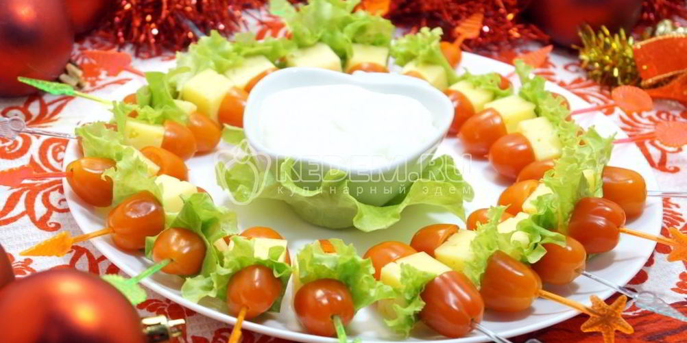 Рецепт канапе рождественский венок