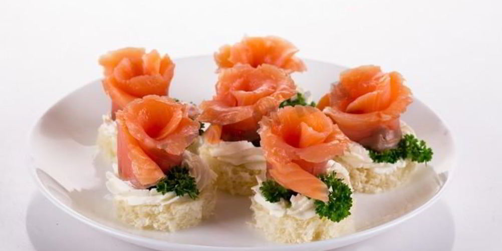 Рецепт канапе розочки