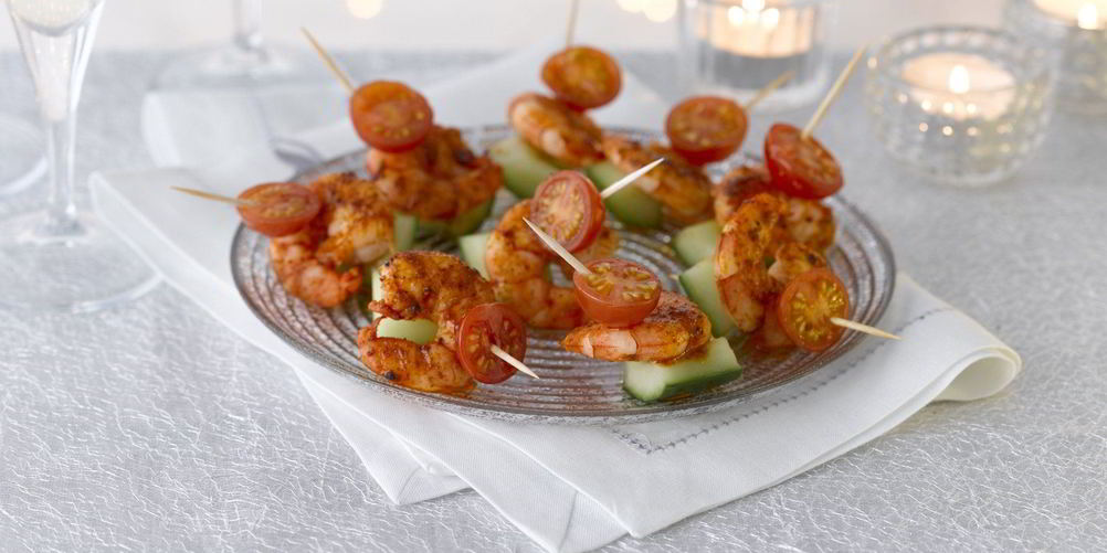 Рецепт канапе с креветками пикантные