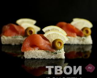 Канапе с семгой