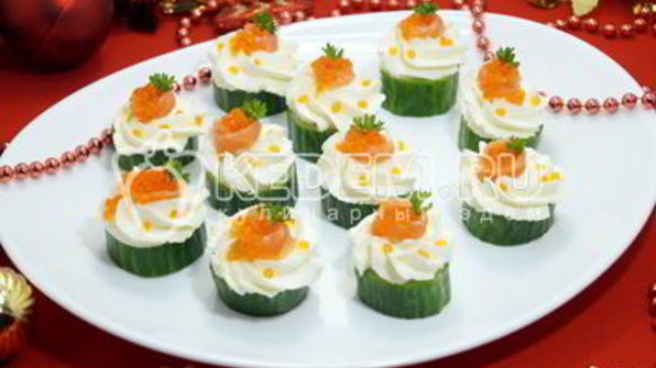 новогоднее канапе