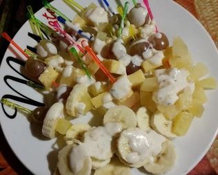 Сладкие канапе с сыром