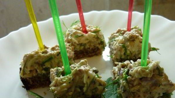 закуска рыбные канапешки