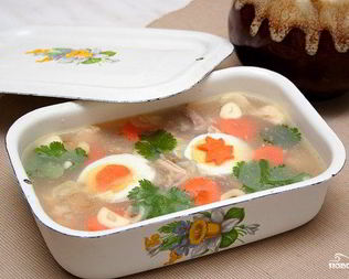 Холодец из домашней курицы