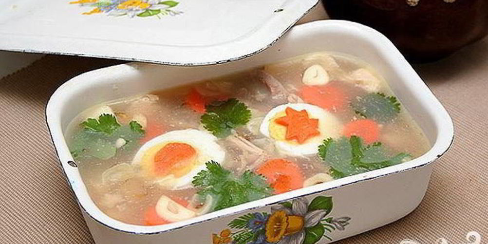 Рецепт свиного холодца с соусом