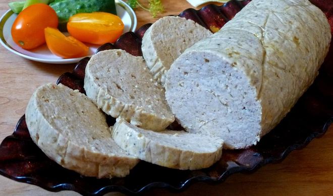 Куриная вареная колбаса