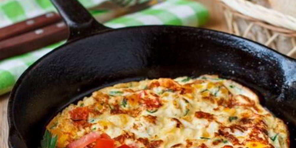 Рецепт омлета на молоке с овощами