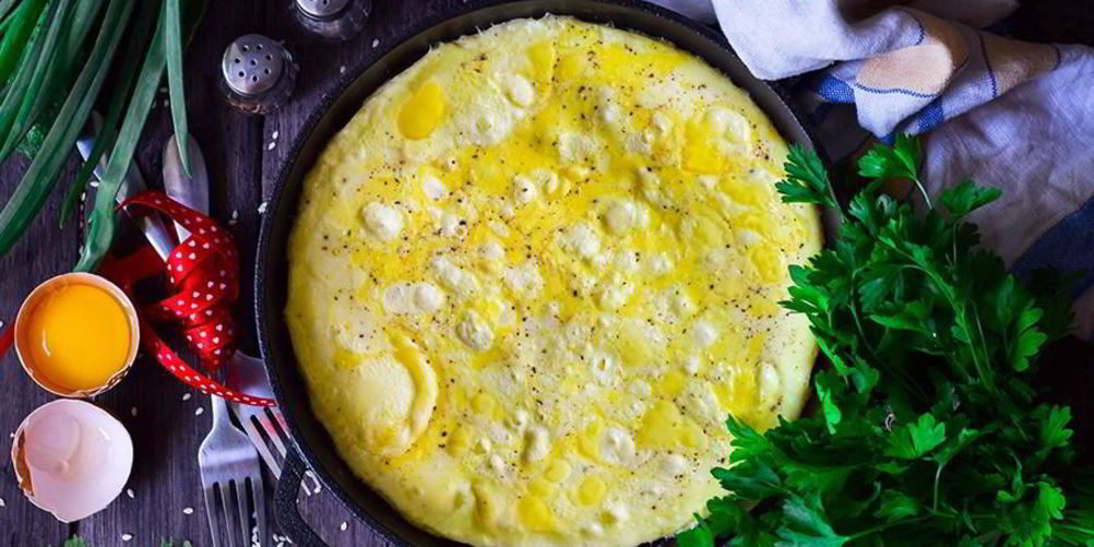 Рецепт омлета на сковороде