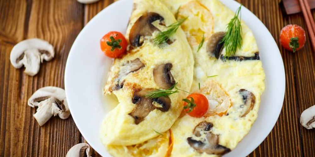 Рецепт омлета с грибами