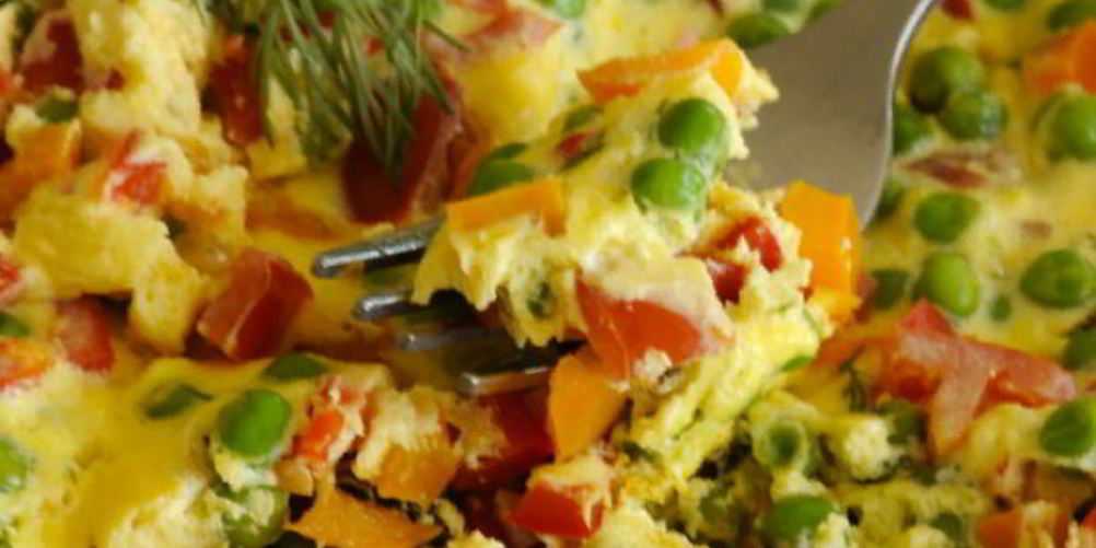 Рецепт омлета с овощами