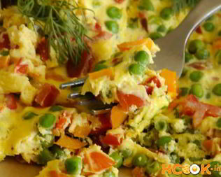 Омлет с овощами
