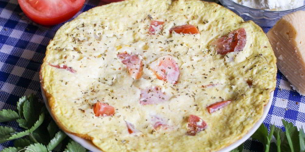 Рецепт омлета с помидорами