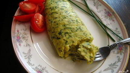 Омлет с зеленью