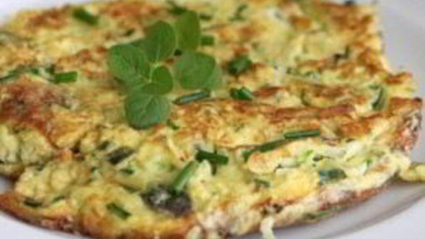 омлет с зеленью