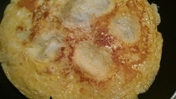 омлет со шпинатом и сыром