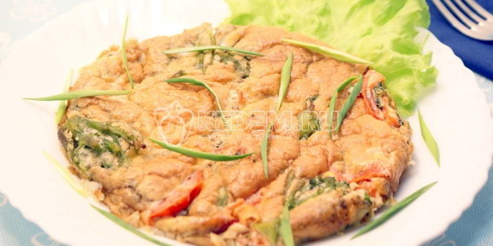 Рецепт омлета в духовке