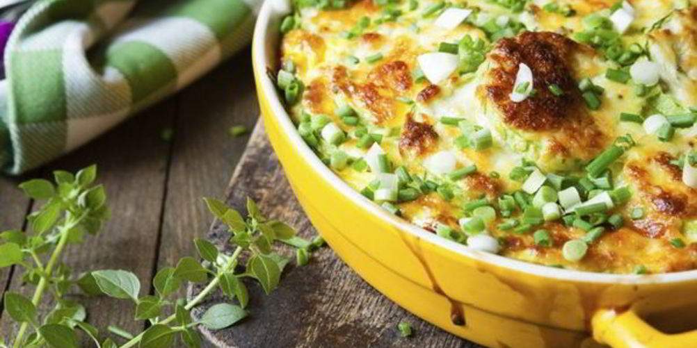 Рецепт запеченных в омлете кабачки