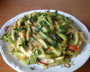 Закуска из кабачков