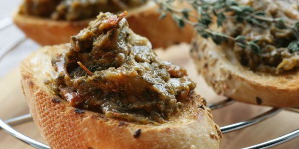 Рецепт овощного паштета из баклажанов, щавеля и помидоров