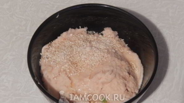 паштет из фасоли с кунжутом