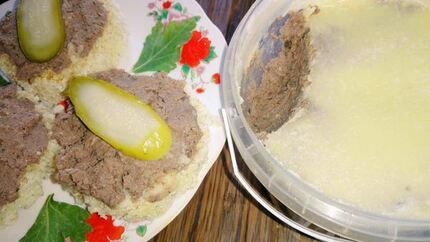 Паштет из утиных потрошков