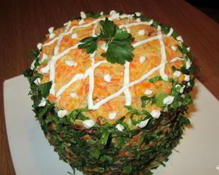 Печеночный торт из говяжьей печени