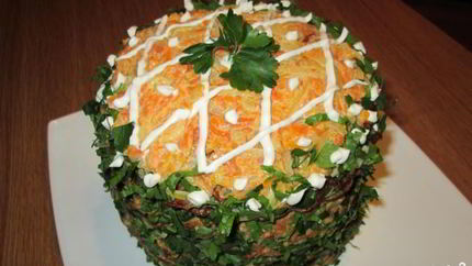 Печеночный торт из говяжьей печени