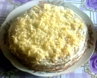 Печеночный тортик