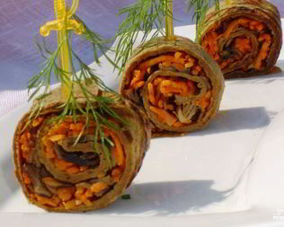 Печеночные рулетики