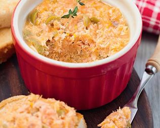 Рийет из форели с оливками